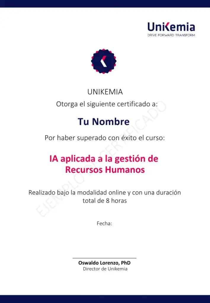 IA aplicada a la gestión de Recursos Humanos